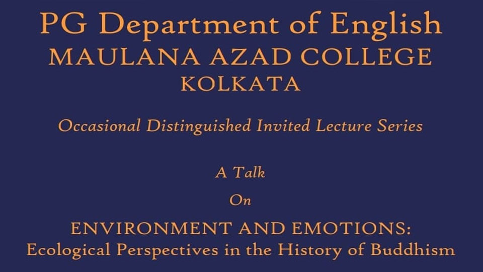 Invited Lecture: Environment & Emotions by Dr Frederik Schroer : 02.09.22: PG English